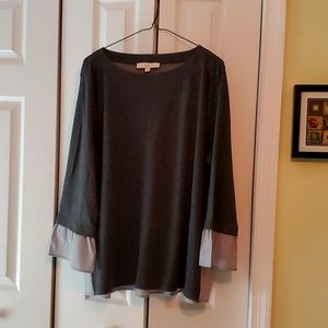 LOFT mixed media top